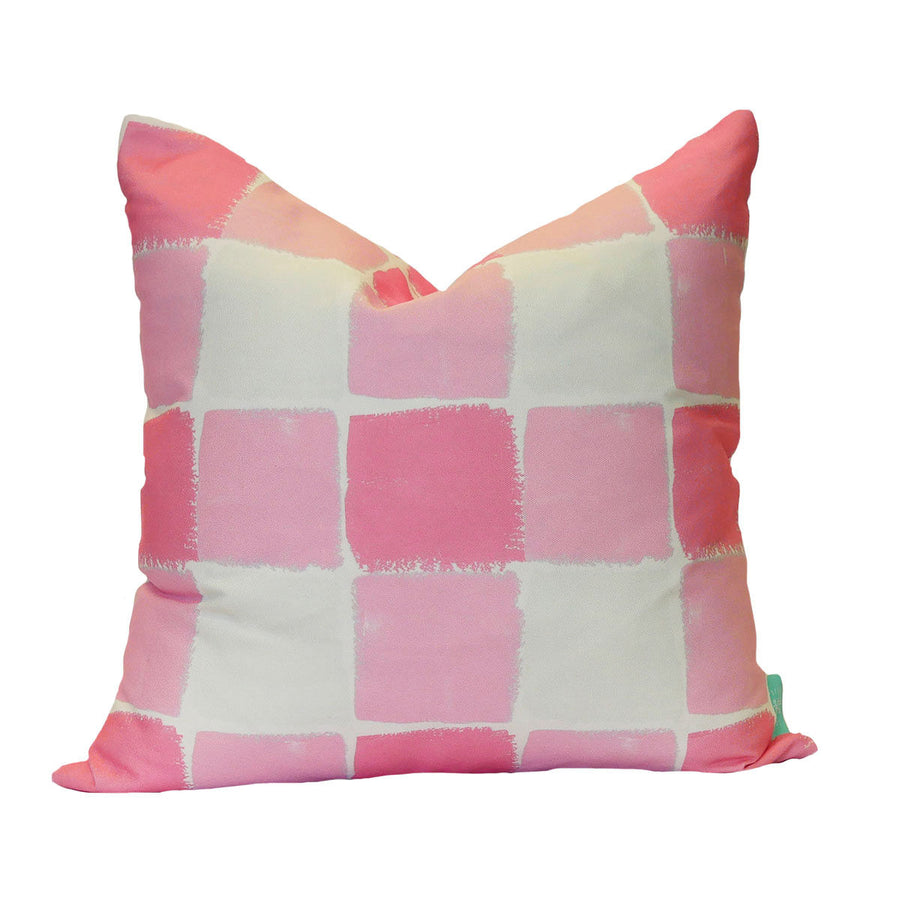 Pink Buffalo Check Indoor Square Pillow
