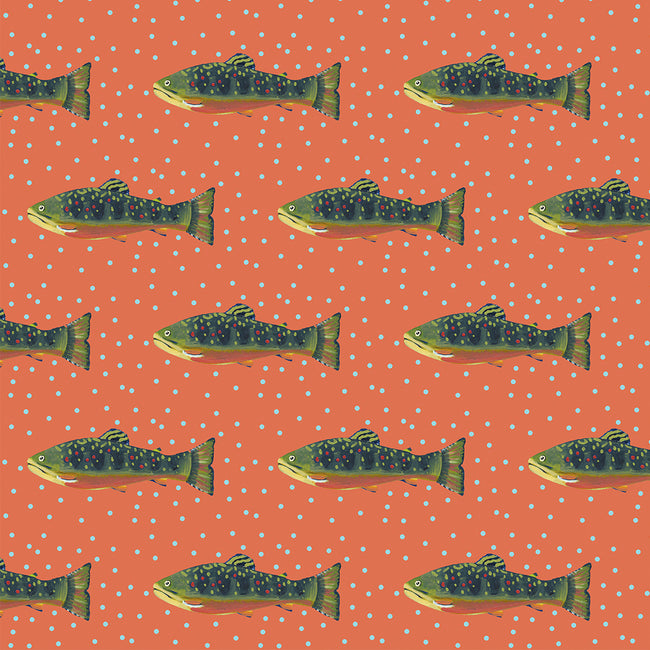 Grapefruit Trout Fabric
