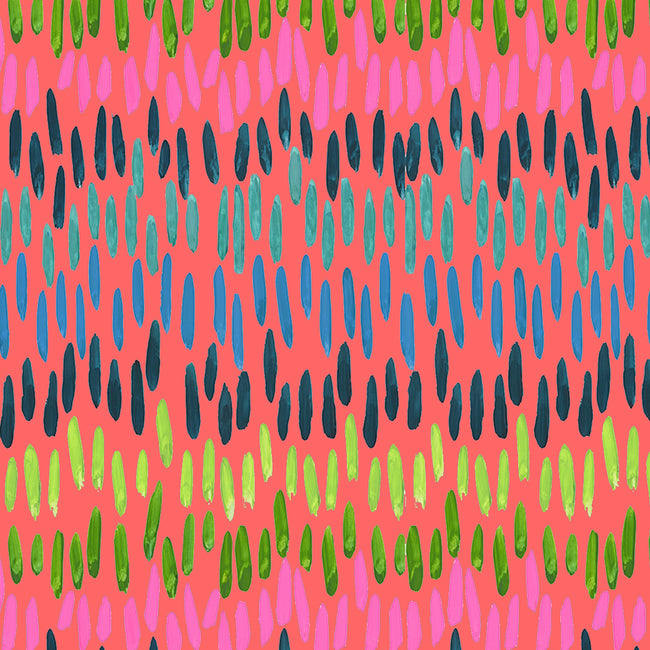 Watermelon Northern Lights Fabric