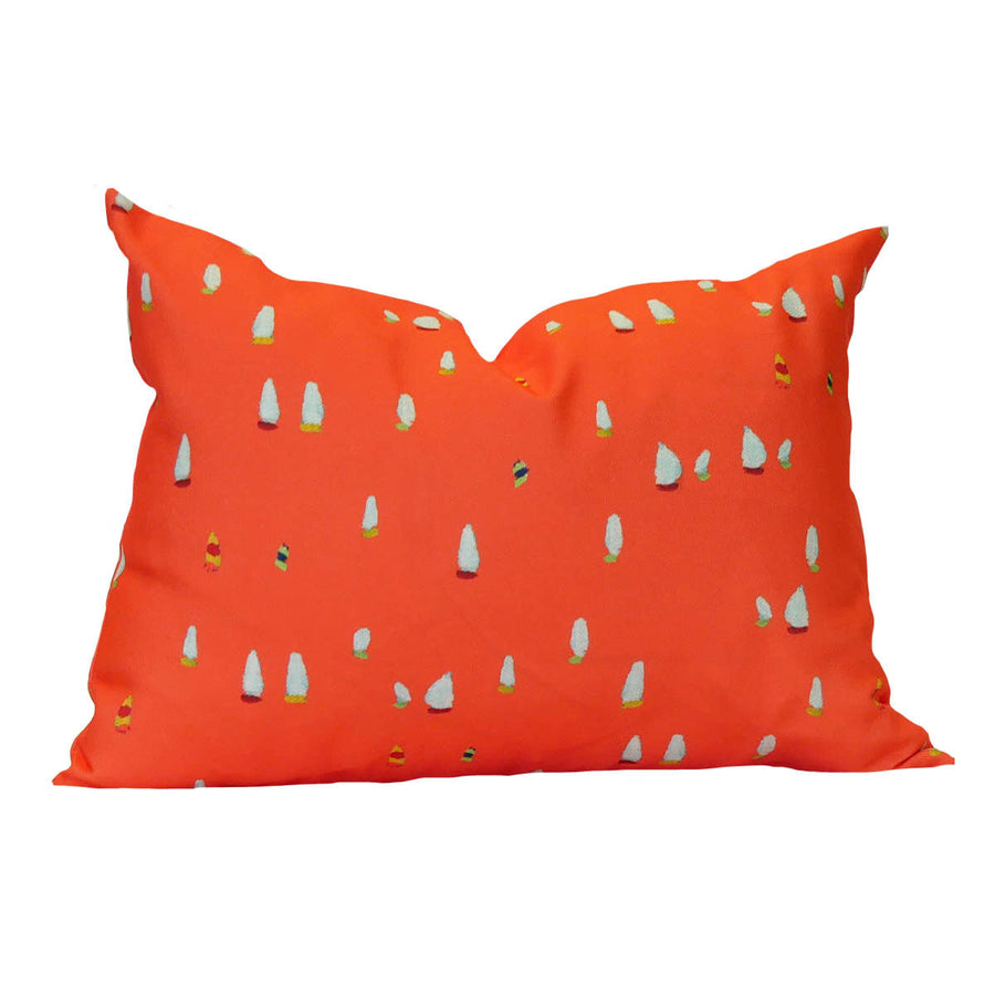 Grapefruit Chicago Mac Indoor Lumbar Pillow
