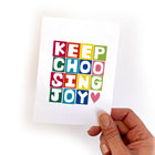 Keep Choosing Joy Windowpane Greeting Card