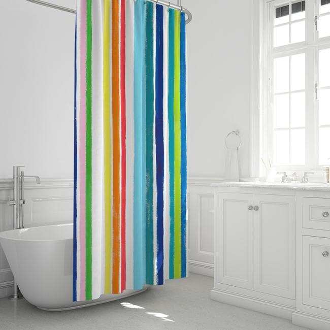 Leland Gal Stripe Shower Curtain
