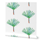 Pine for you in White Wallpaper