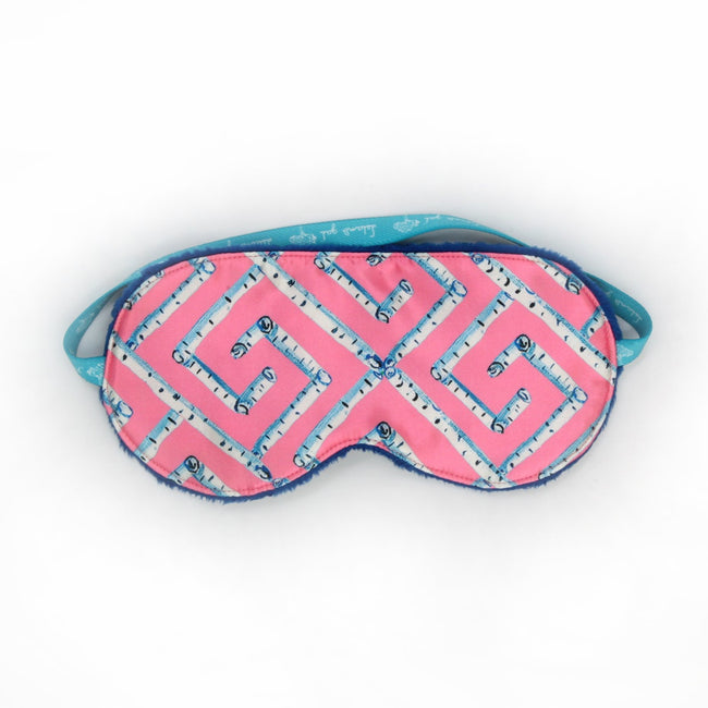 Soft Pink Fancy Key Sleep Mask