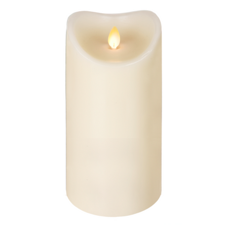 Ivory LED Flameless Candle, Tall