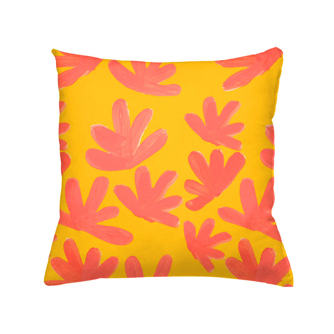 Saffron Get Down Outdoor Square Pillow