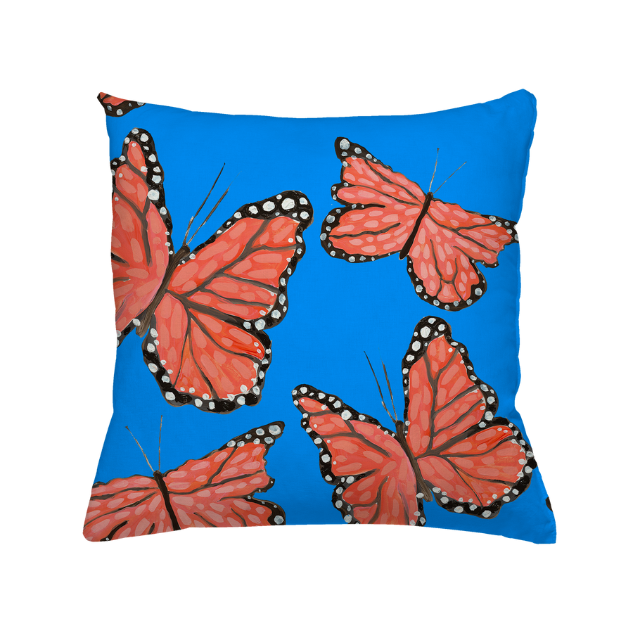 Matisse Monarchs Marching Outdoor Square Pillow
