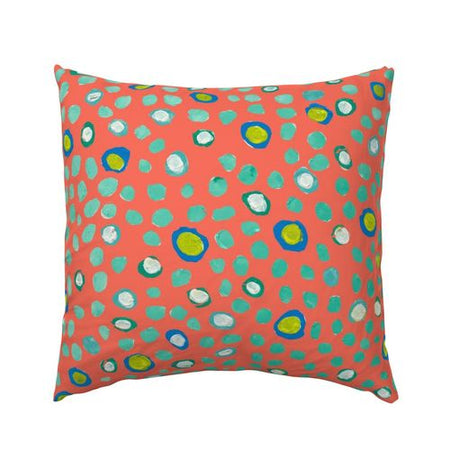 Poppy Maidenhair Mambo Outdoor Square Pillow