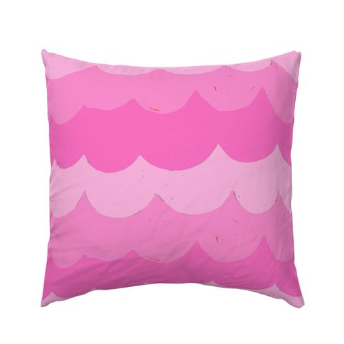 Pink Hula Outdoor Square Pillow