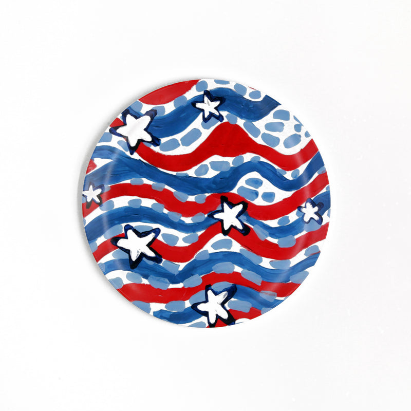Stars and Stripes Melamine Plate
