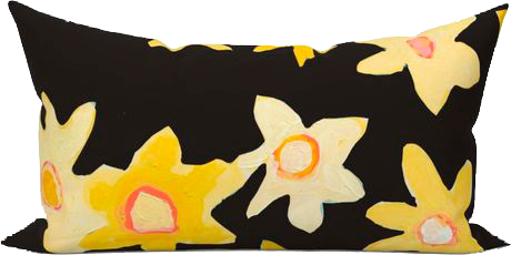 Mink Daffodil Disco Indoor Lumbar Pillow