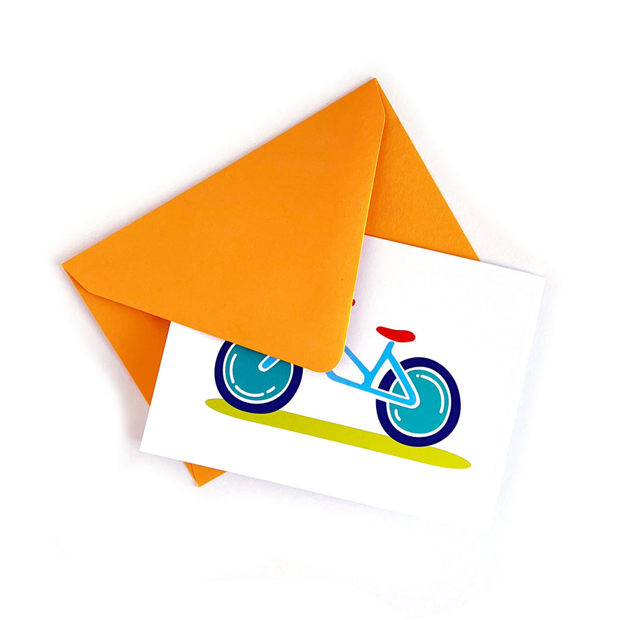 Bike in White Greeting Card