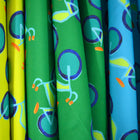 Emerald Summer Bikes Fabric