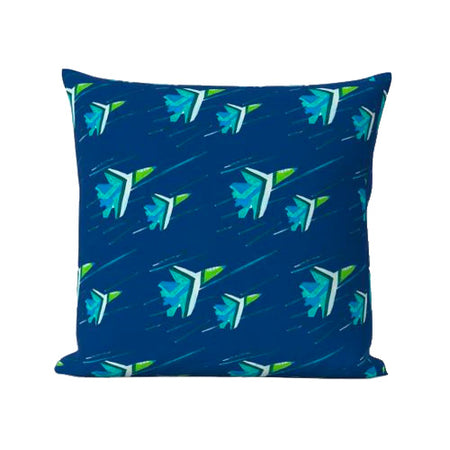 Navy Blue Angels Outdoor Square Pillow