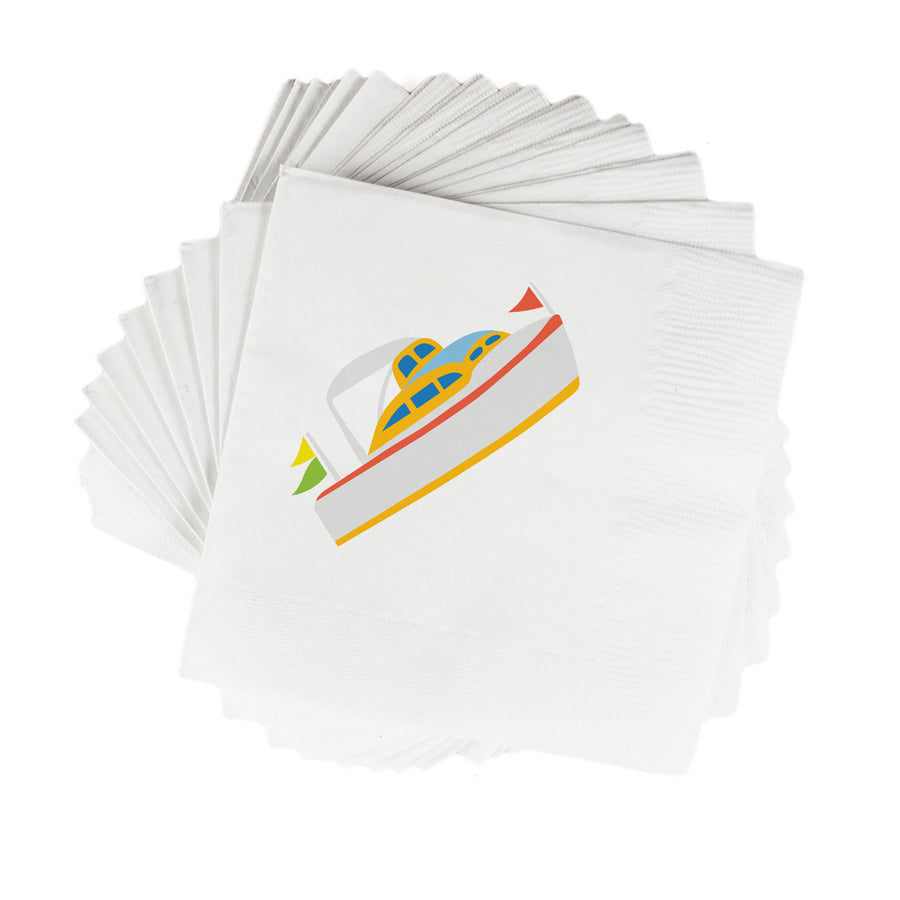 Cocktail Cruisin’ White Cocktail Napkins