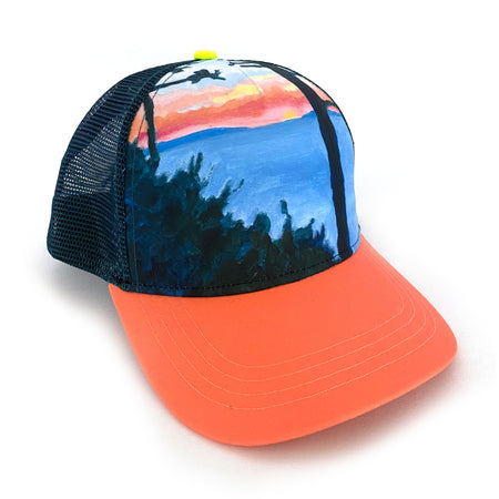 Sunset BOCO Trucker Hat in Navy