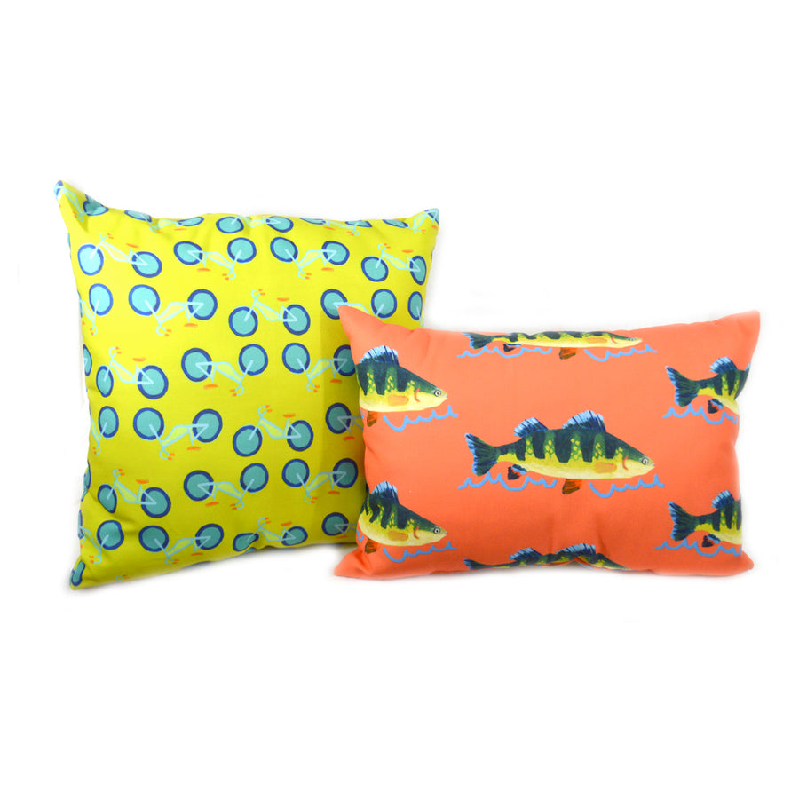 Outdoor Pillow - Lumbar - Grapefruit Perch