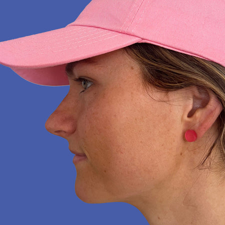 Micro Mini Pink Earrings