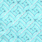 Aqua Fancy Birch Key Fabric