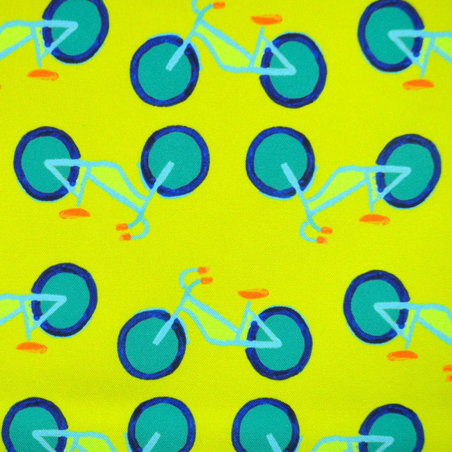Citron Summer Bikes Fabric