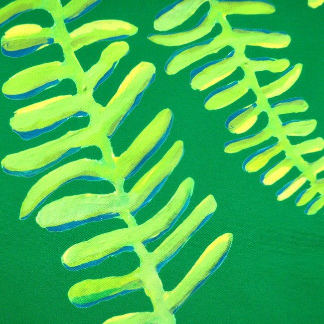 Emerald Floating Fronds Fabric