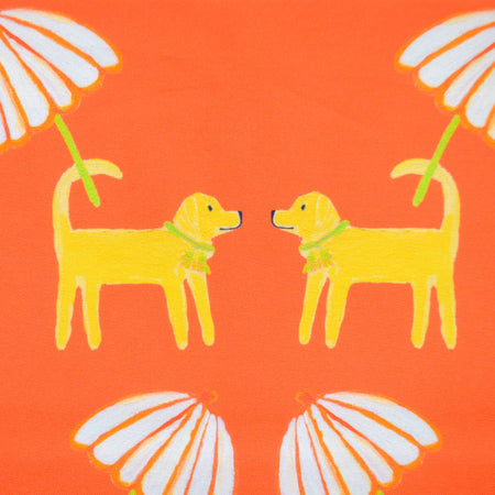Grapefruit Dog Day Afternoon Fabric