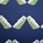 Navy Tug Chevron Fabric