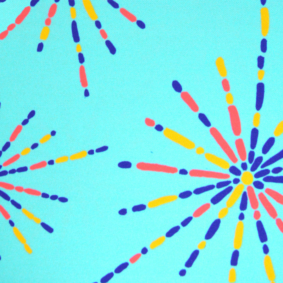 Robin Egg Fireworks Fabric