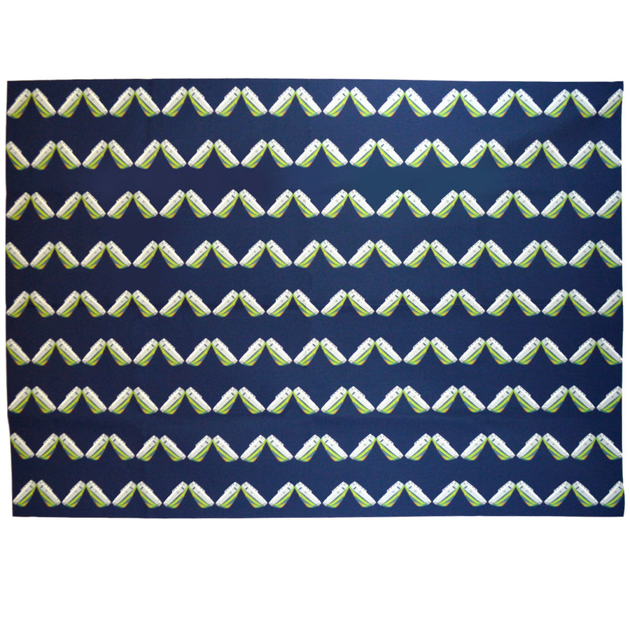 Navy Tug Chevron Fabric