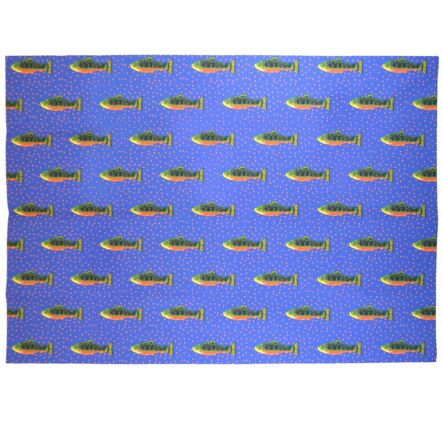 Periwinkle Brook Trout Fabric