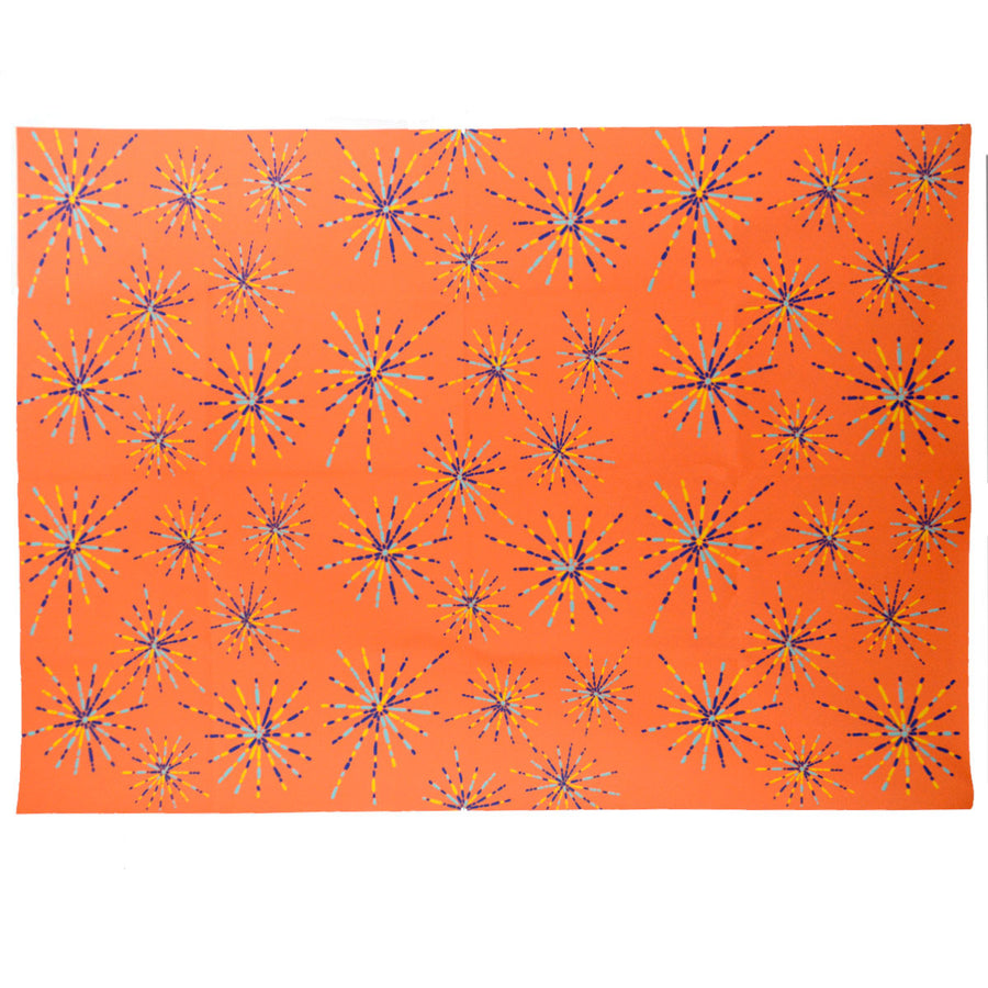 Tangerine Fireworks Fabric