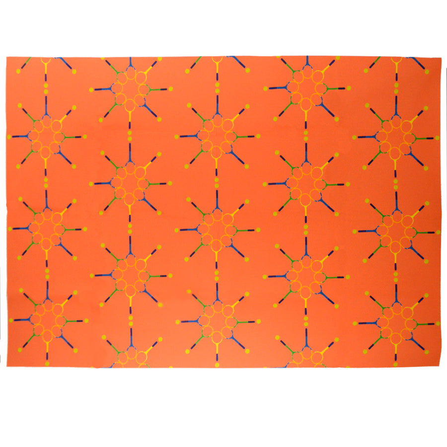 Tangerine Match Point Fabric