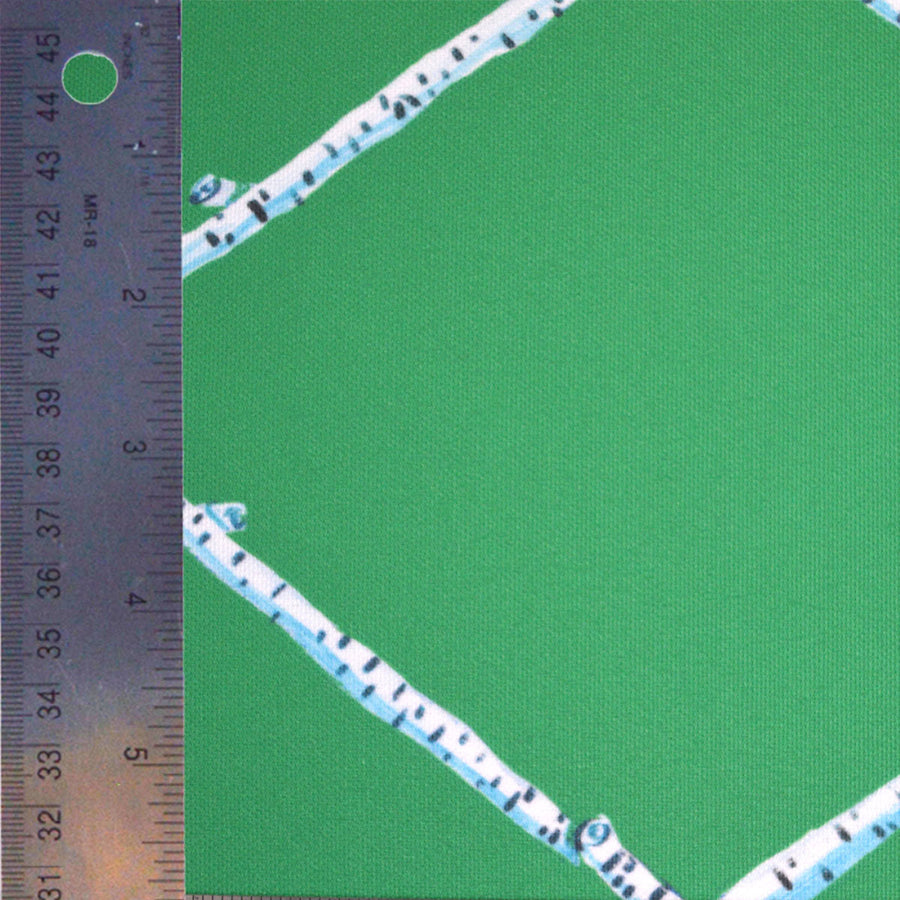 Emerald Birch Lattice Fabric
