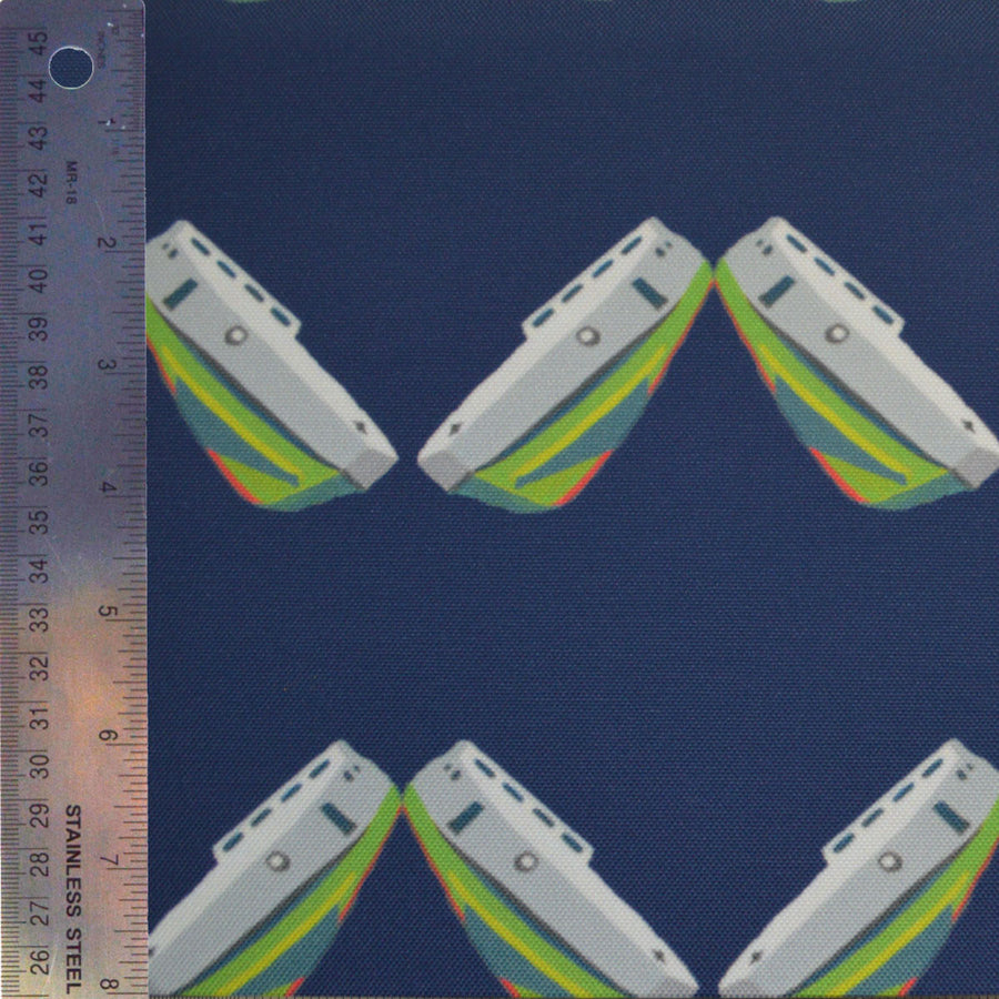 Navy Tug Chevron Fabric