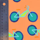 Soft Orange Summer Bikes Fabric