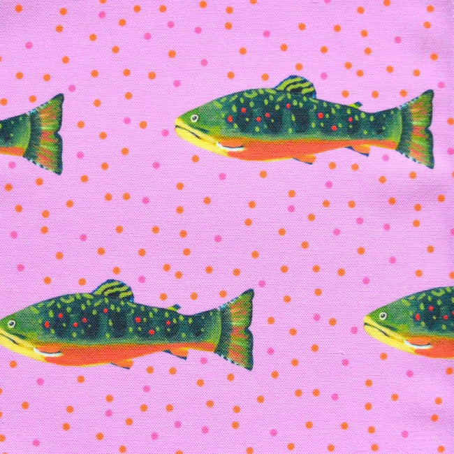 Fuchsia Brook Trout Fabric