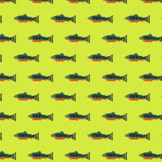 Citron Brook Trout Fabric