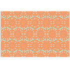 Soft Orange Canoes and Oars Fabric