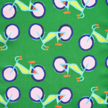 Emerald Summer Bikes Fabric