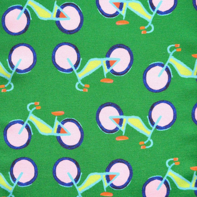 Emerald Summer Bikes Fabric