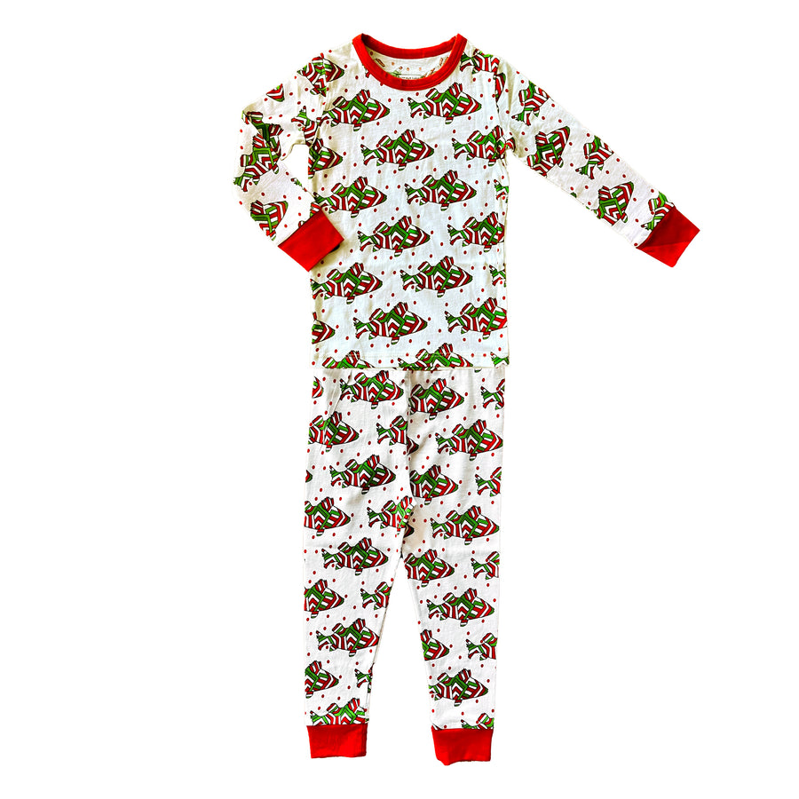 Merry Fishmas Kids Harbor Pant Set Pajamas