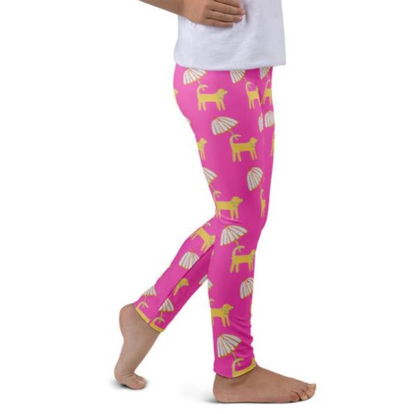 Kids Cave Legging for girls Regular Fit Super Cotton Lycra (Color_Pink_2-12  Year