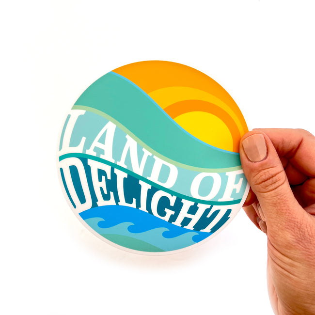 Land of Delight Large Circle Decal
