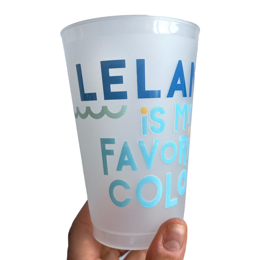 Leland is my Favorite Color Shatterproof Cup Set