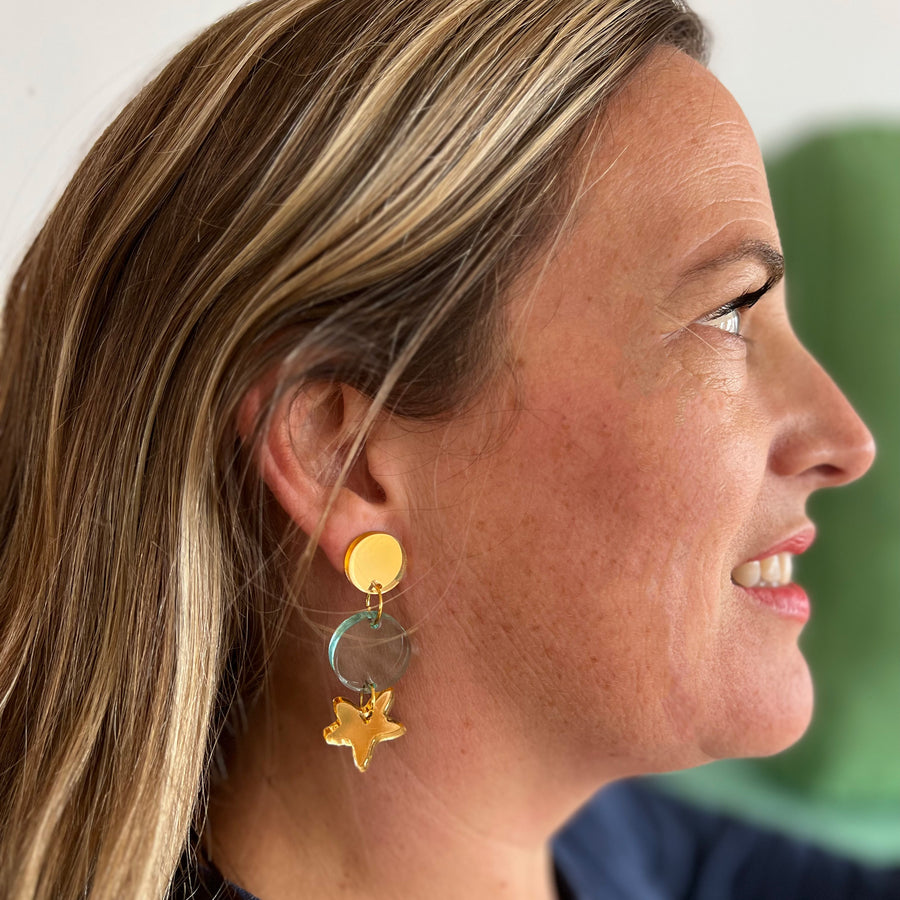 Moon and Stars Earrings