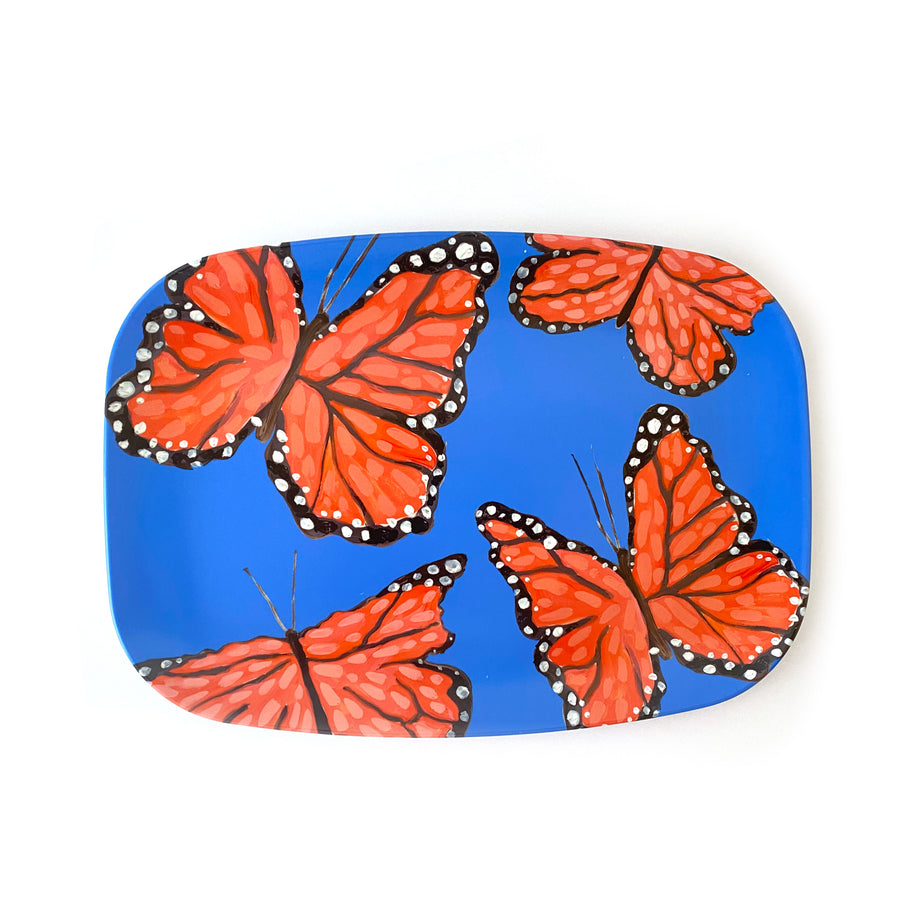 Matisse Monarchs Marching Melamine Platter