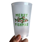 Green Merry Fishmas Shatterproof Cup Set