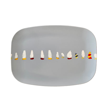 Mist Boats in a Row Platter