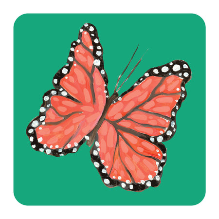 Monarch in Jade Sticker