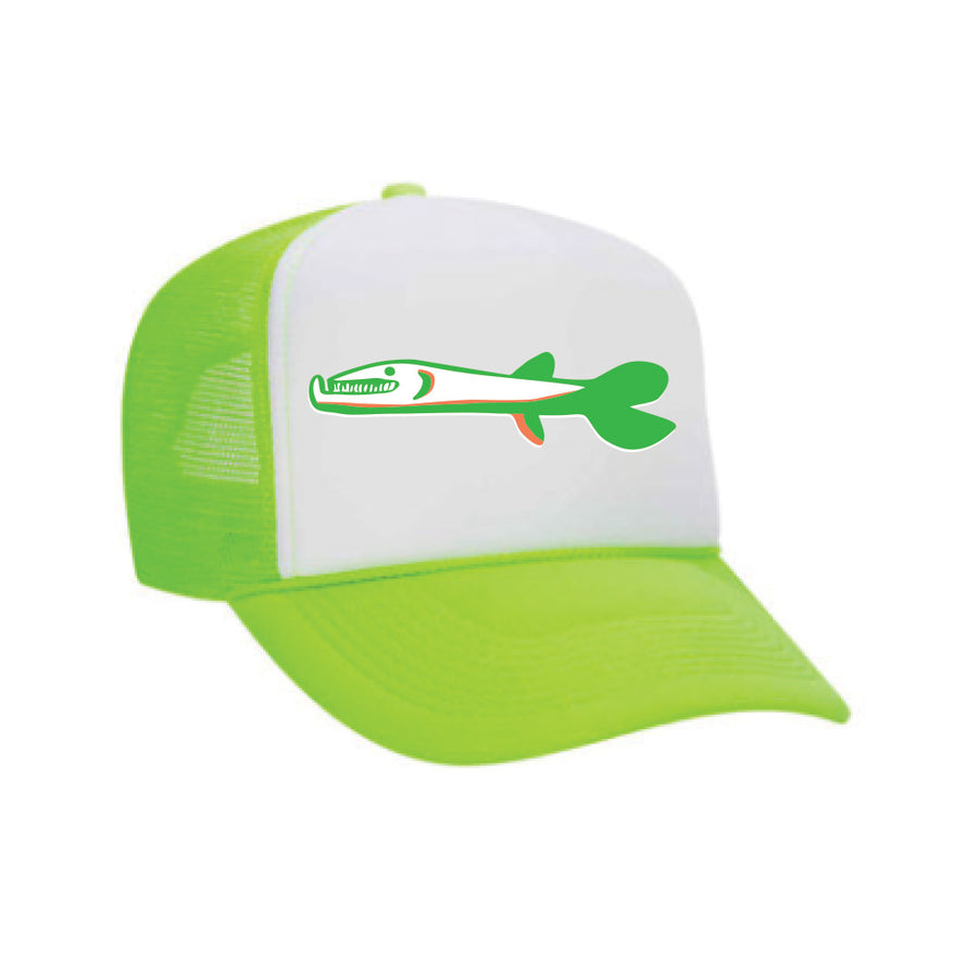 Citron in Neon Felix the Fish Trucker Hat